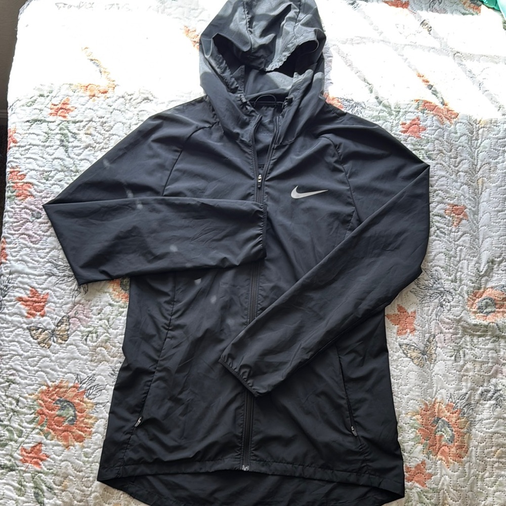 Nike Black Windbreaker Hooded Jacket